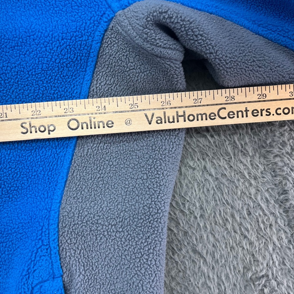 The North Face Blue Gray Fleece Full Zip Jacket Men Large Never Stop‎ Exploring - Picture 8 of 11